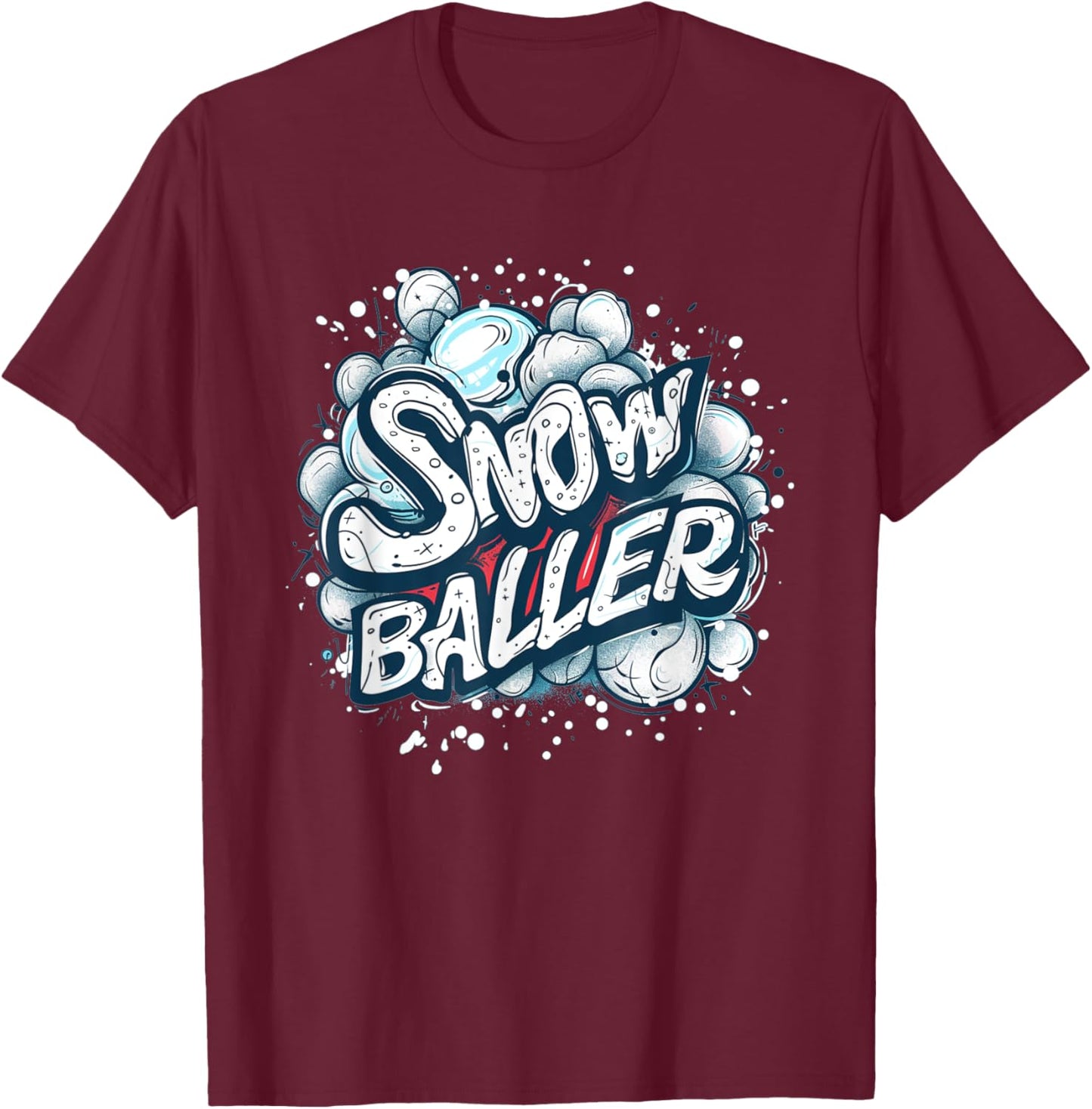 Pretty Snowballer Speech T-Shirt - T-Shirt | Maroon