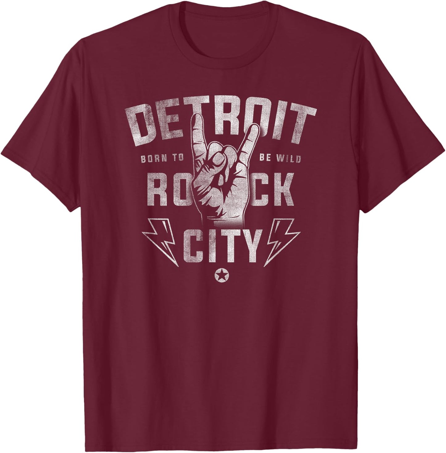 Detroit City Style Apparel women - Detroit Rock City T-Shirt - T-Shirt | Maroon