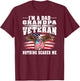 I'm A Dad Grandpa And A US Army Veteran Nothing Scares Me T-Shirt - T-Shirt | Maroon