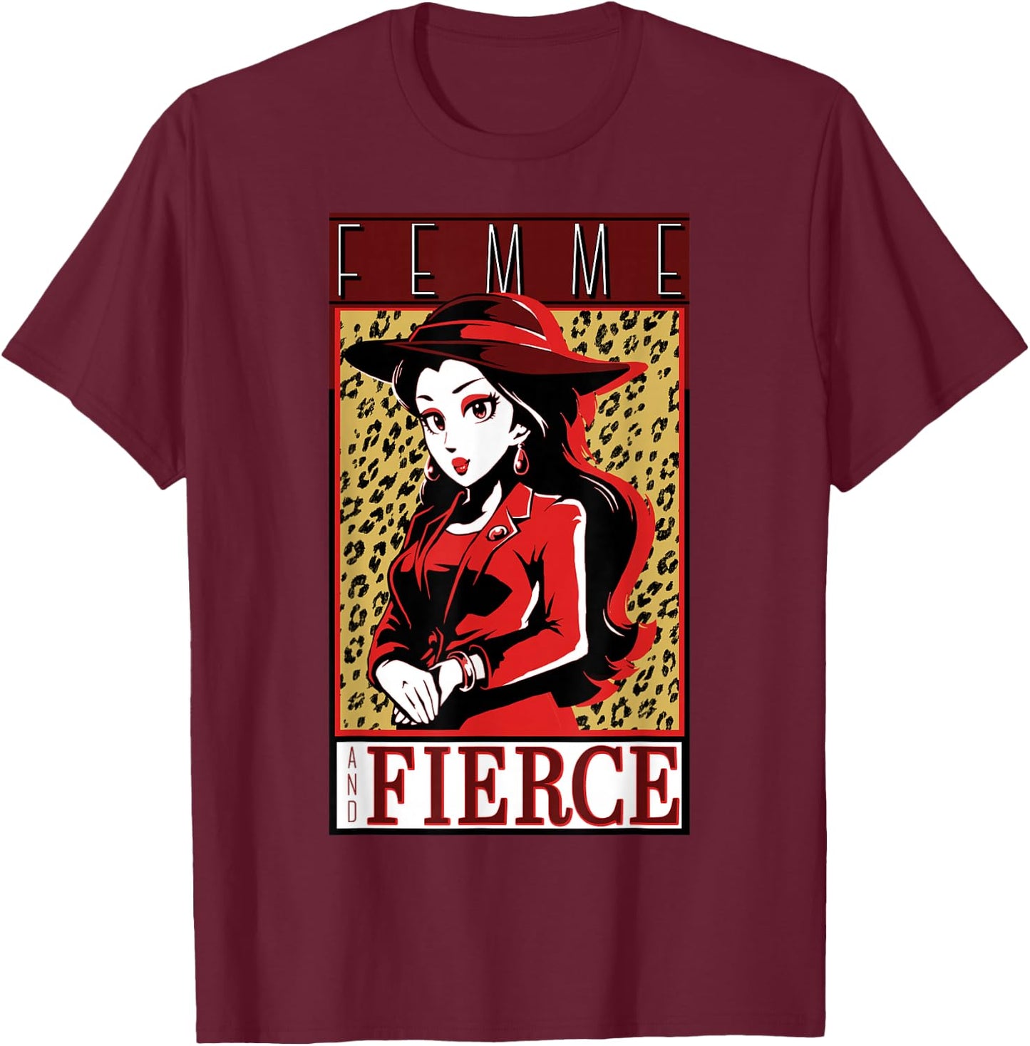 Super Mario Odyssey Vintage Nintendo Femme Fierce Poster T-Shirt - T-Shirt | Maroon