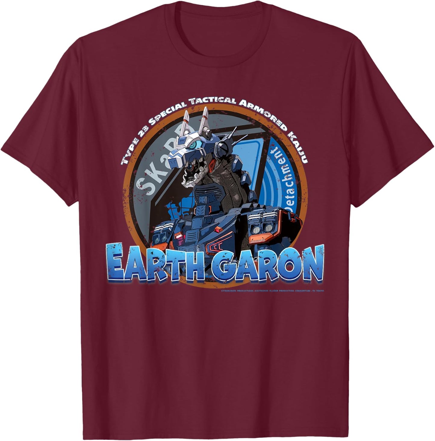 Ultraman Blazar - Earth Garon a T-Shirt - T-Shirt | Maroon