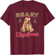 Beary Merry Christmas For Bear Lovers Funny Xmas Lights T-Shirt - T-Shirt | Maroon