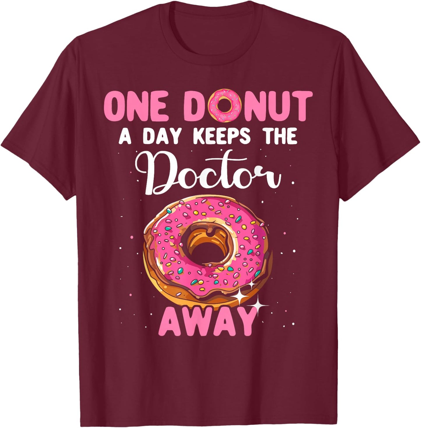 Donut Costume Women Baking Donuts Men Donut T-Shirt - T-Shirt | Maroon