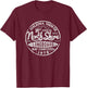 North Shore Longboard Competition 1978 Oahu Hawaii Vintage T-Shirt - T-Shirt | Maroon