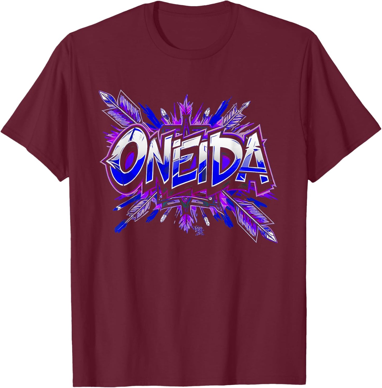 Oneida Tribe Sovereign Nation Ancestral Lands T-Shirt - T-Shirt | Maroon
