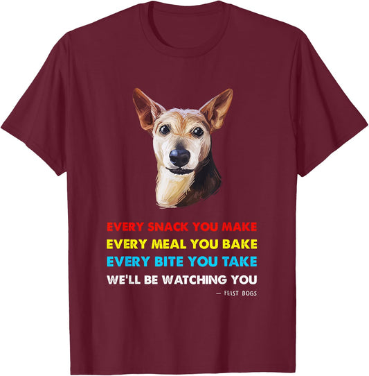 Feist Dog Shirt | Feist T-Shirt - T-Shirt | Maroon