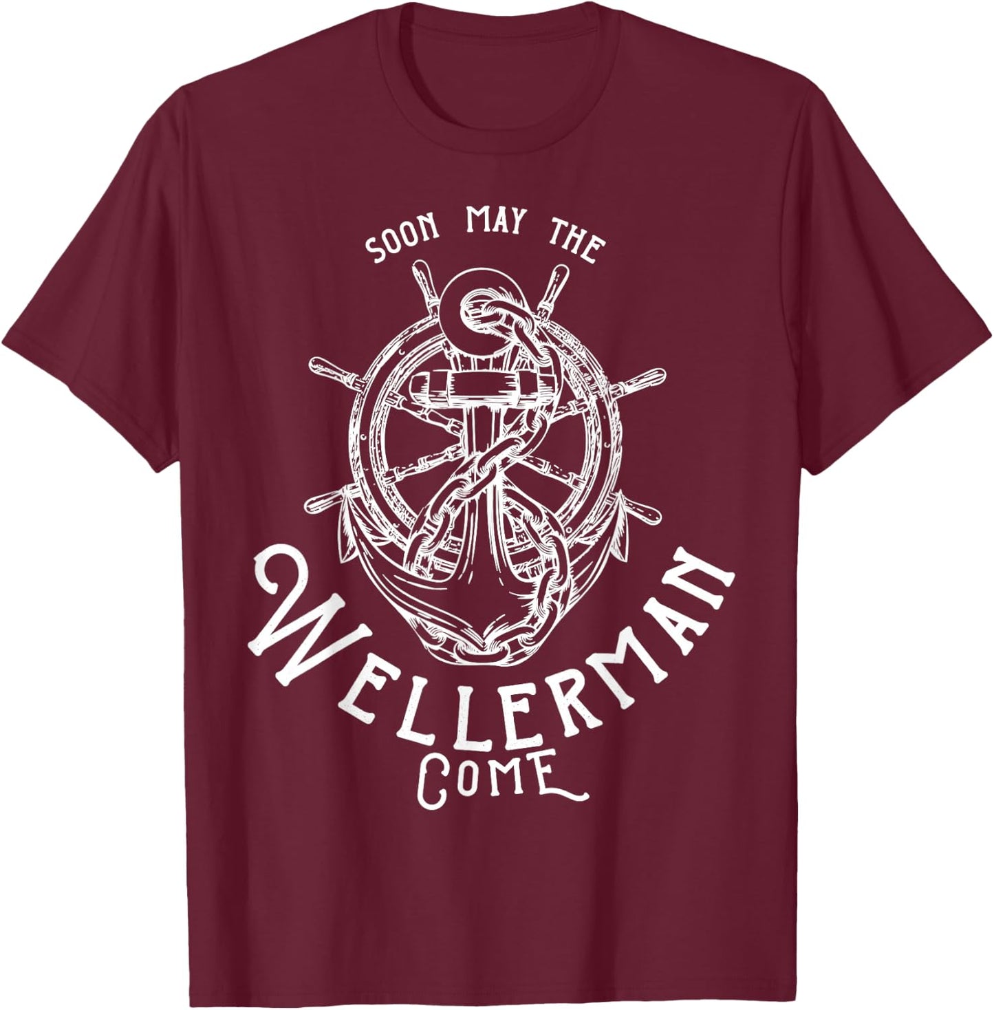 Wellerman Sea Shanty T-Shirt - T-Shirt | Maroon