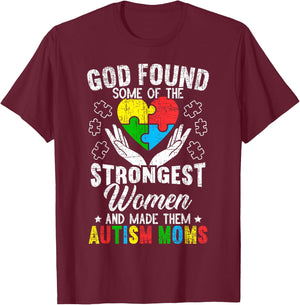 Autism Mom ASD Awareness Autism Spectrum Disorder Mother T-Shirt - T-Shirt | Maroon