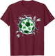 Soccer St Patricks Day Leprechaun Shamrock Boys Kids T-Shirt - T-Shirt | Maroon