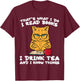 Cat Tea Funny Read Reading Book Librarian Men Women Kids T-Shirt - T-Shirt | Maroon