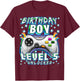 Level 5 Unlocked Video Game 5th Birthday Gamer Boys T-Shirt - T-Shirt | Maroon