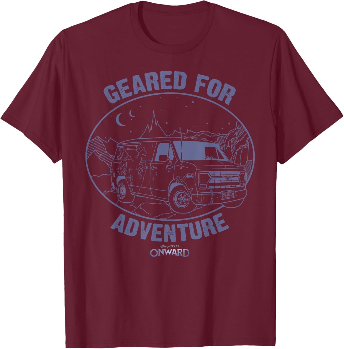 Disney Pixar Onward Guinevere Geared For Adventure T-Shirt - T-Shirt | Maroon