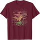Disney Pixar The Good Dinosaur Dino Retro Cave Painting Logo T-Shirt - T-Shirt | Maroon