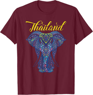 Elephant Bangkok Thailand Lovers Thailand T-Shirt - T-Shirt | Maroon