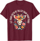 Giraffe Lover Christian Faith Bible Verse Quote Flowers T-Shirt - T-Shirt | Maroon