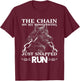 The Chain On My Mood Swing Just Snapped Run Wolf T-Shirt - T-Shirt | Maroon