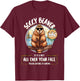 Soggy Beaver Bbq If It's Not All Over Your Face T-Shirt - T-Shirt | Maroon