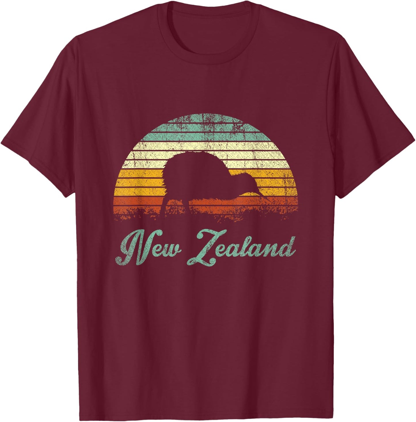 New Zealand T-Shirt - T-Shirt | Maroon