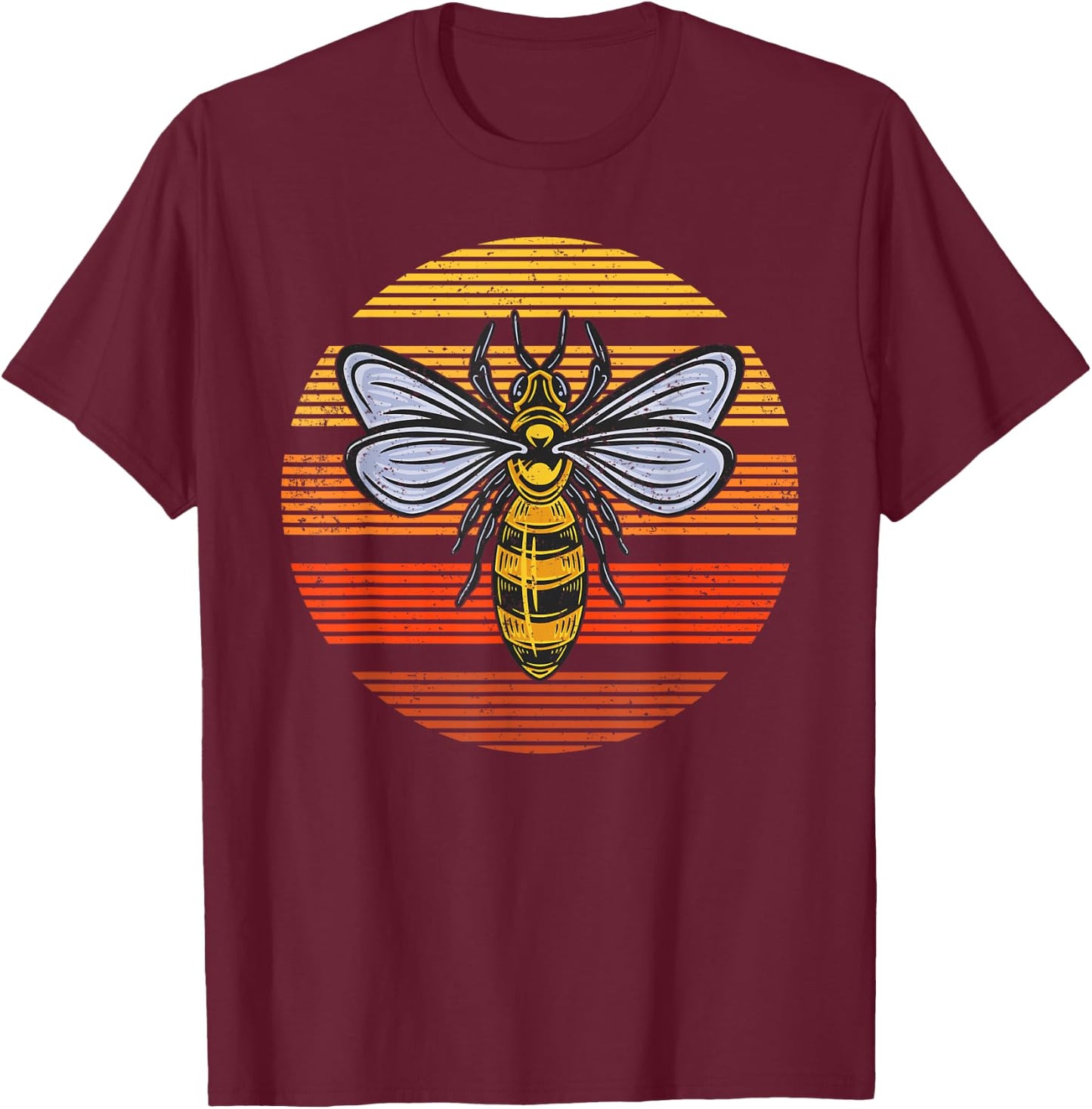 Wasp Insect Bird Lover Gift Vintage Retro Wasp T-Shirt - T-Shirt | Maroon
