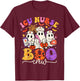 ICU Boo Crew Costume Funny Nurse Ghost Halloween T-Shirt - T-Shirt | Maroon
