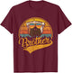 Father's Day Gifts Retro Vintage English Bulldog Brother Women Kids T-Shirt - T-Shirt | Maroon