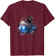 Marvel Year of The Shield Winter Soldier Swipe T-Shirt - T-Shirt | Maroon