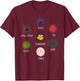 Type Of Sea Urchin Variants Sea Shell Beach Ocean Lovers T-Shirt - T-Shirt | Maroon