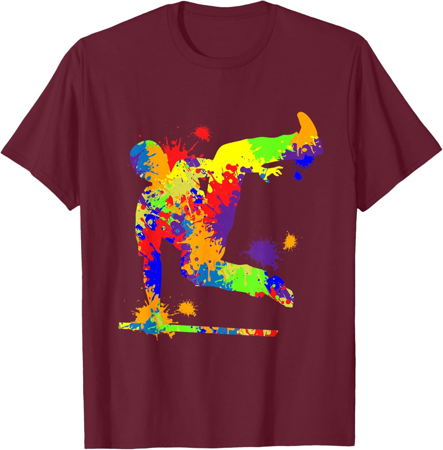 Parkour Freerunning Freerunner Traceur Kids Boys T-Shirt - T-Shirt | Maroon