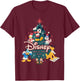 Disney Mickey & Friends Christmas Holiday Family Trip 2024 T-Shirt - T-Shirt | Maroon