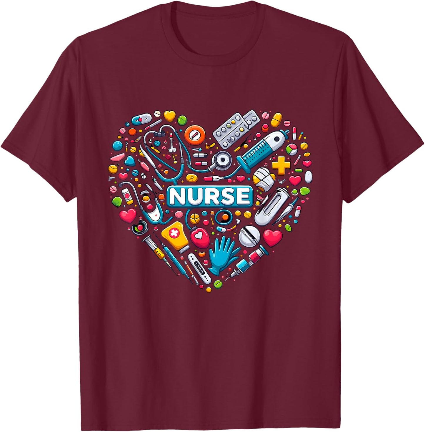 NURSE'S DAY Nurse Life NURSE WEEK 2024 T-Shirt - T-Shirt | Maroon