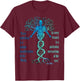 Alan Watts Best Philosophical Quotes Tree of Life DNA T-Shirt - T-Shirt | Maroon