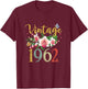 Vintage 1962 Orchid Funny 60th Birthday Awesome Since 1962 T-Shirt - T-Shirt | Maroon