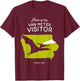 Home of the Van Meter Visitor - Iowa, USA Dinosaur Cryptid T-Shirt - T-Shirt | Maroon