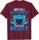 Ice Hockey Goalie Drop Like A Butterfly Block Like A Beast T-Shirt - T-Shirt | Maroon