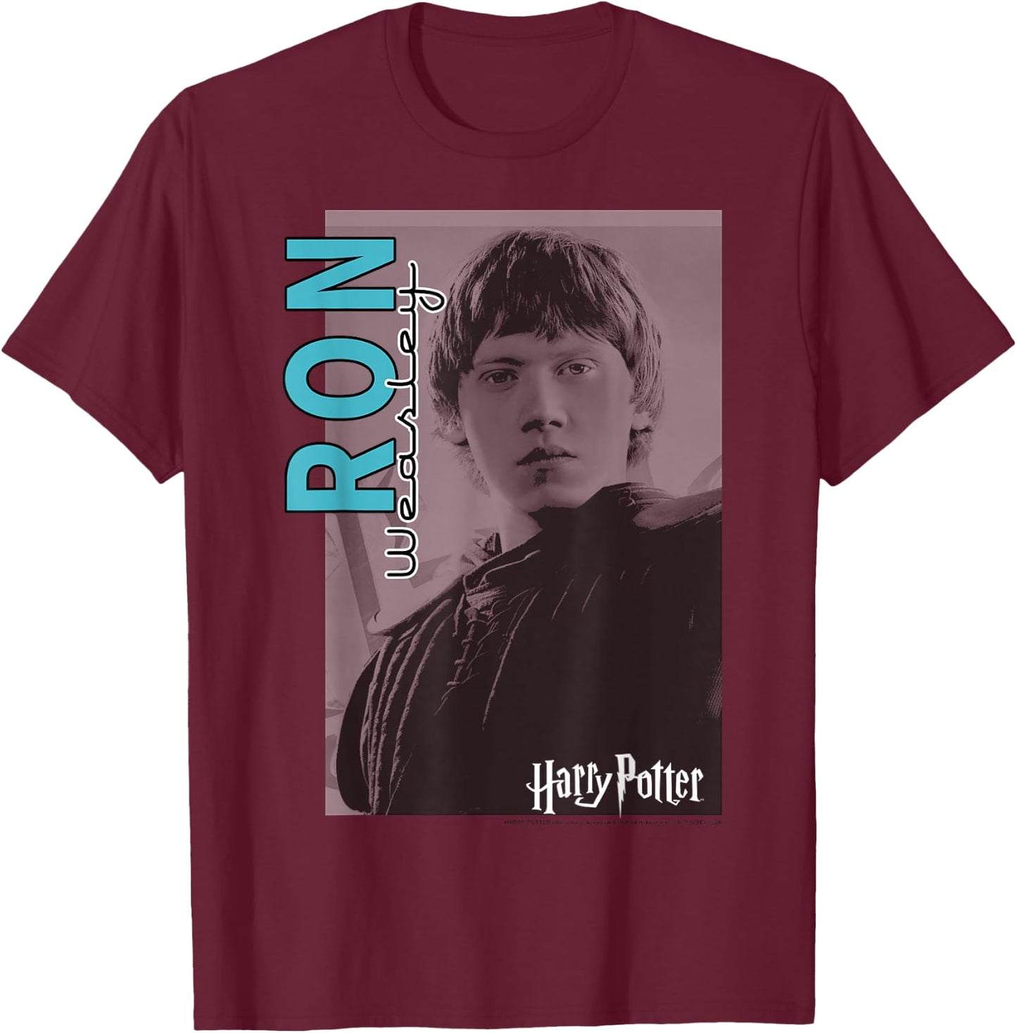 Harry Potter Ron Weasley Character Poster T-Shirt - T-Shirt | Maroon