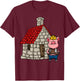 Three Pigs Lazy Halloween Costume - Brick House T-Shirt - T-Shirt | Maroon