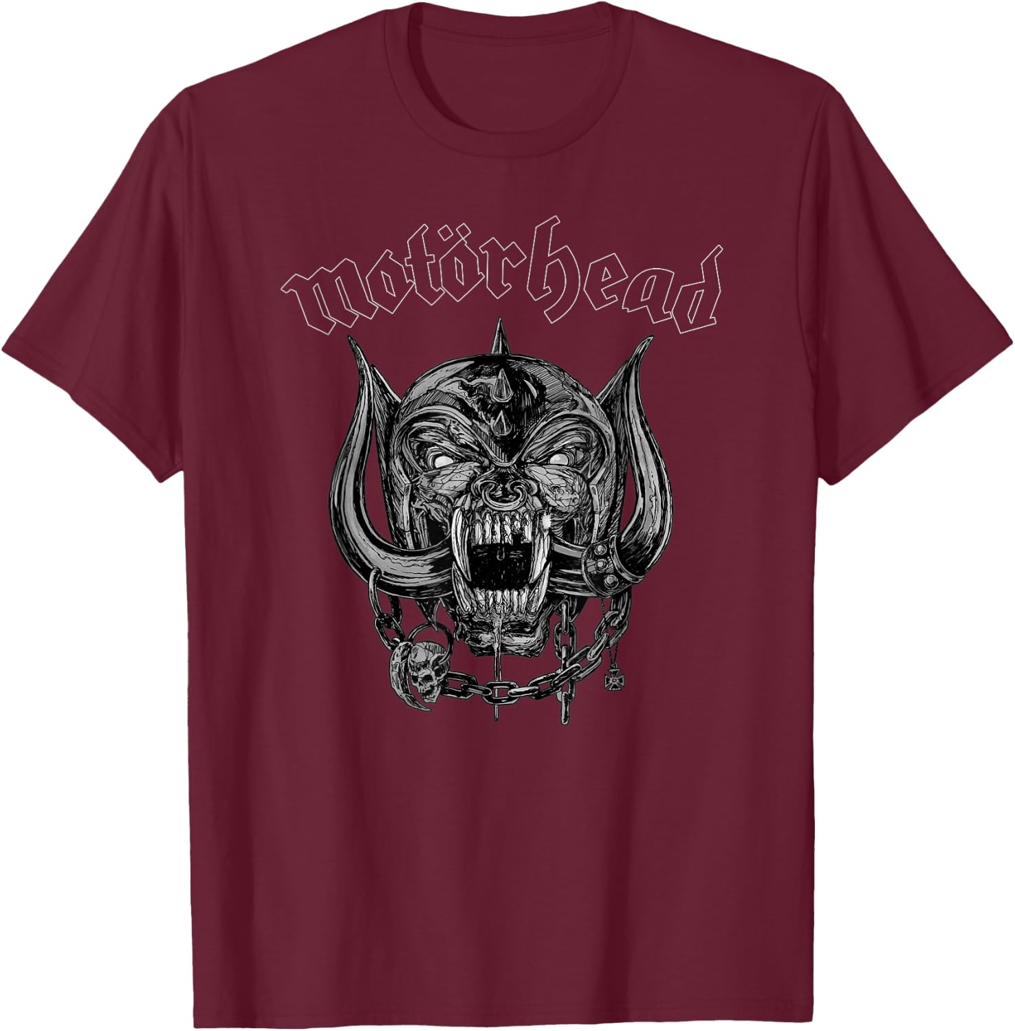 Motörhead - Undercover Warpig Sketch T-Shirt - T-Shirt | Maroon