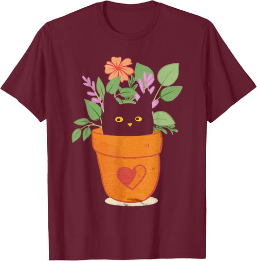Funny Cat and Plant for Plant Lover Gardener Gardening