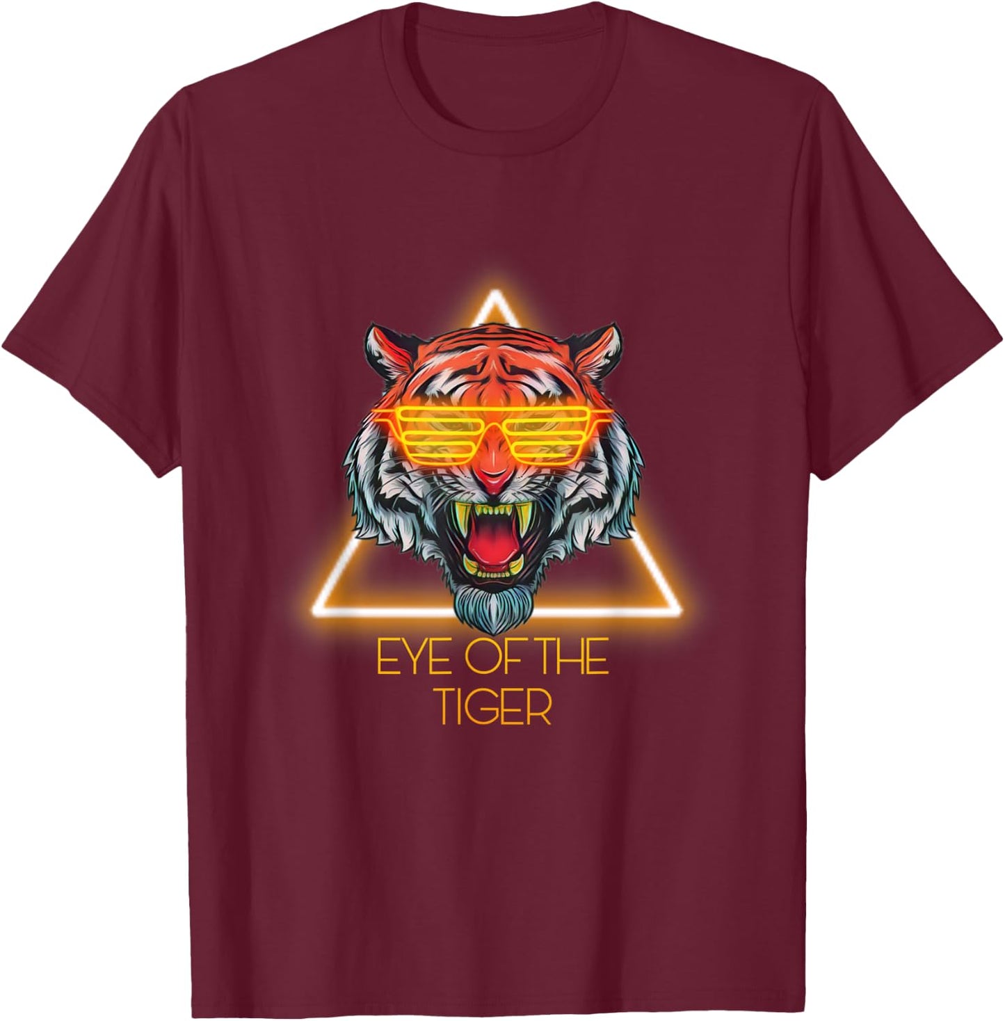 Motivational "Tiger Eye" Quote T-Shirt - T-Shirt | Maroon