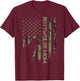Vintage USA Camo Flag Proud Rottweiler Mom Rottie Silhouette T-Shirt - T-Shirt | Maroon