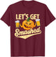 Lets Get Smashed Funny Pumpkin Beer Halloween T-Shirt - T-Shirt | Maroon