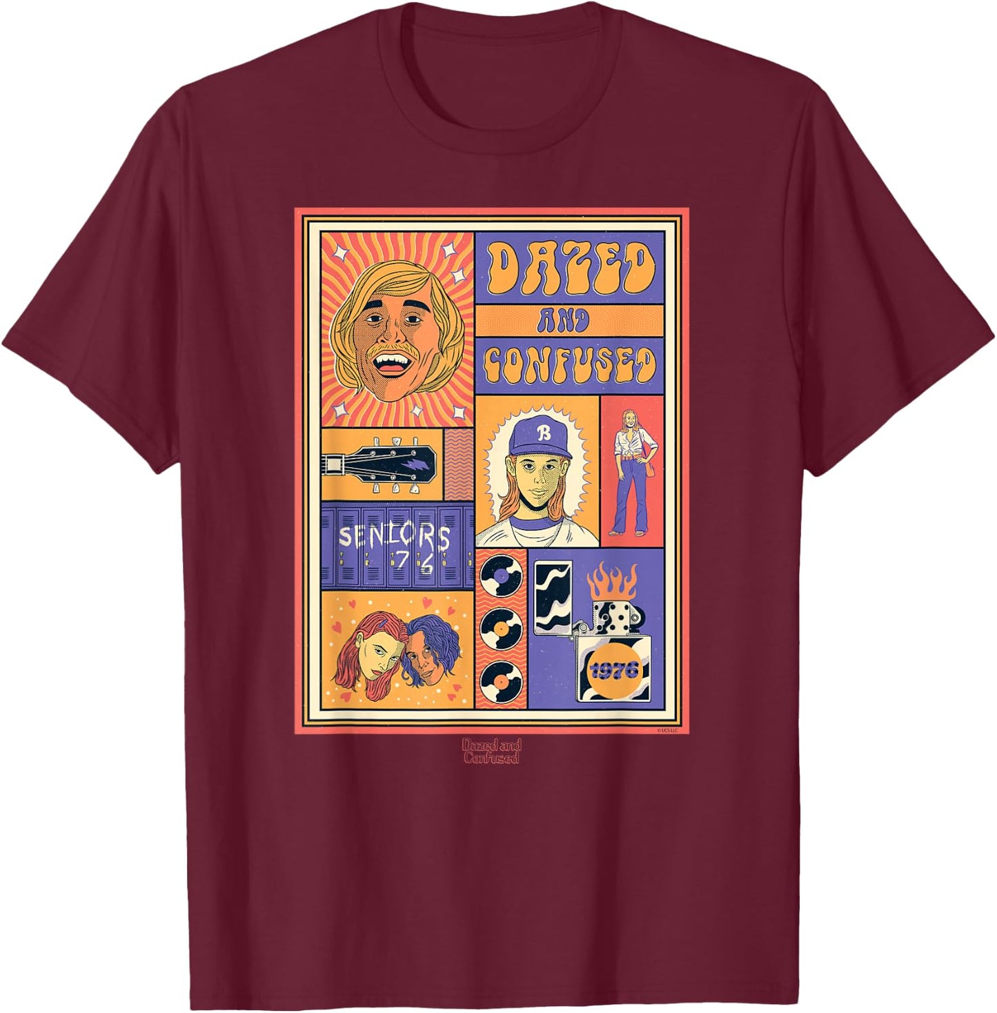 Dazed and Confused Seniors 76 T-Shirt - T-Shirt | Maroon