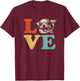 I Love My Chihuahua Dog Lovers Men Women Girls Kids T-Shirt - T-Shirt | Maroon