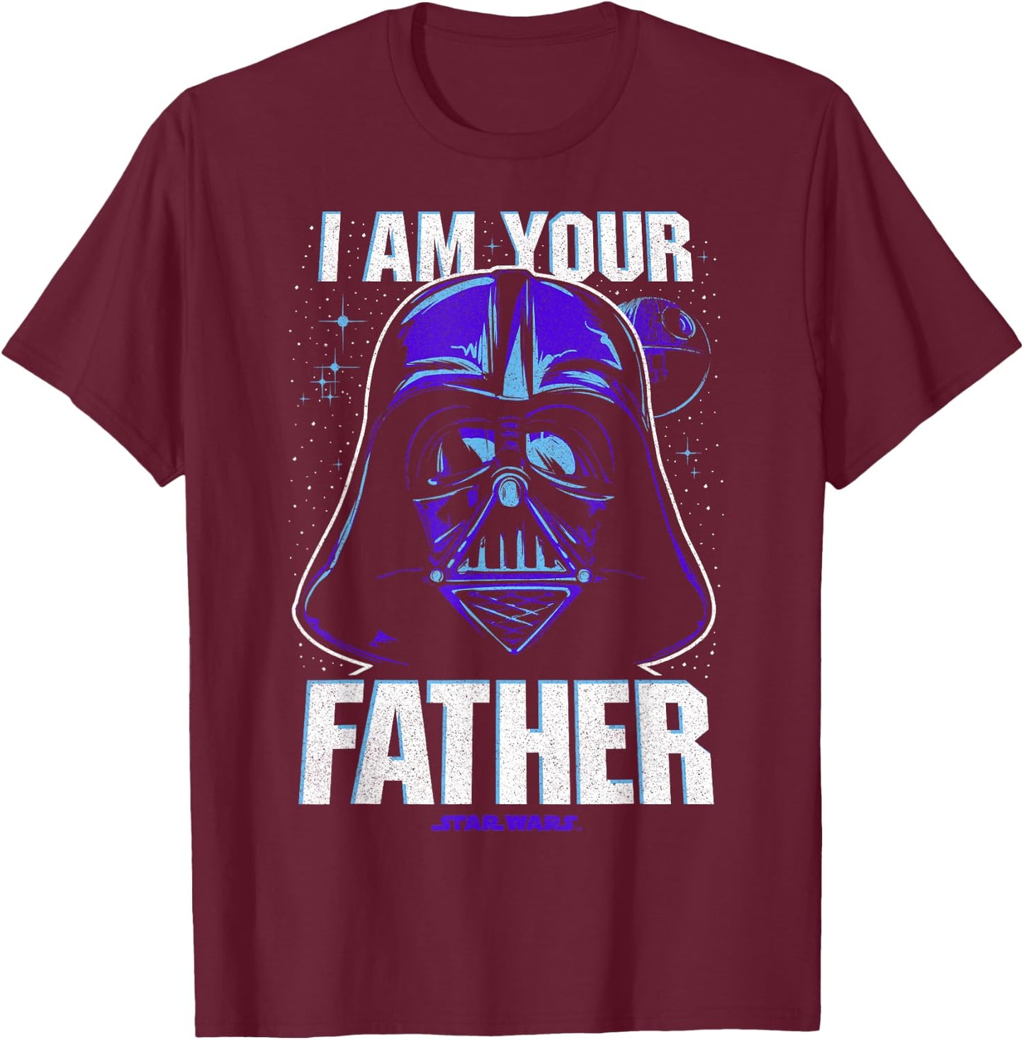 Star Wars Darth Vader I Am Your Father Purple Hue T-Shirt - T-Shirt | Maroon