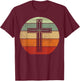 Jesus Retro Cross Christ God Faith Religious Christian Gift T-Shirt - T-Shirt | Maroon