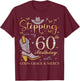 Stepping Into My 60th Birthday With God's Grace and Mercy T-Shirt - T-Shirt | Maroon