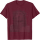 Jesus Christ Face Text Art T-Shirt - T-Shirt | Maroon