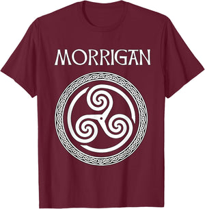 Morrigan Celtic Goddess of Witchcraft, Magic and Death T-Shirt - T-Shirt | Maroon