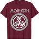 Morrigan Celtic Goddess of Witchcraft, Magic and Death T-Shirt - T-Shirt | Maroon