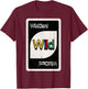 Always Be The Wildcard - Retro Re-Design Wild Card T-Shirt - T-Shirt | Maroon